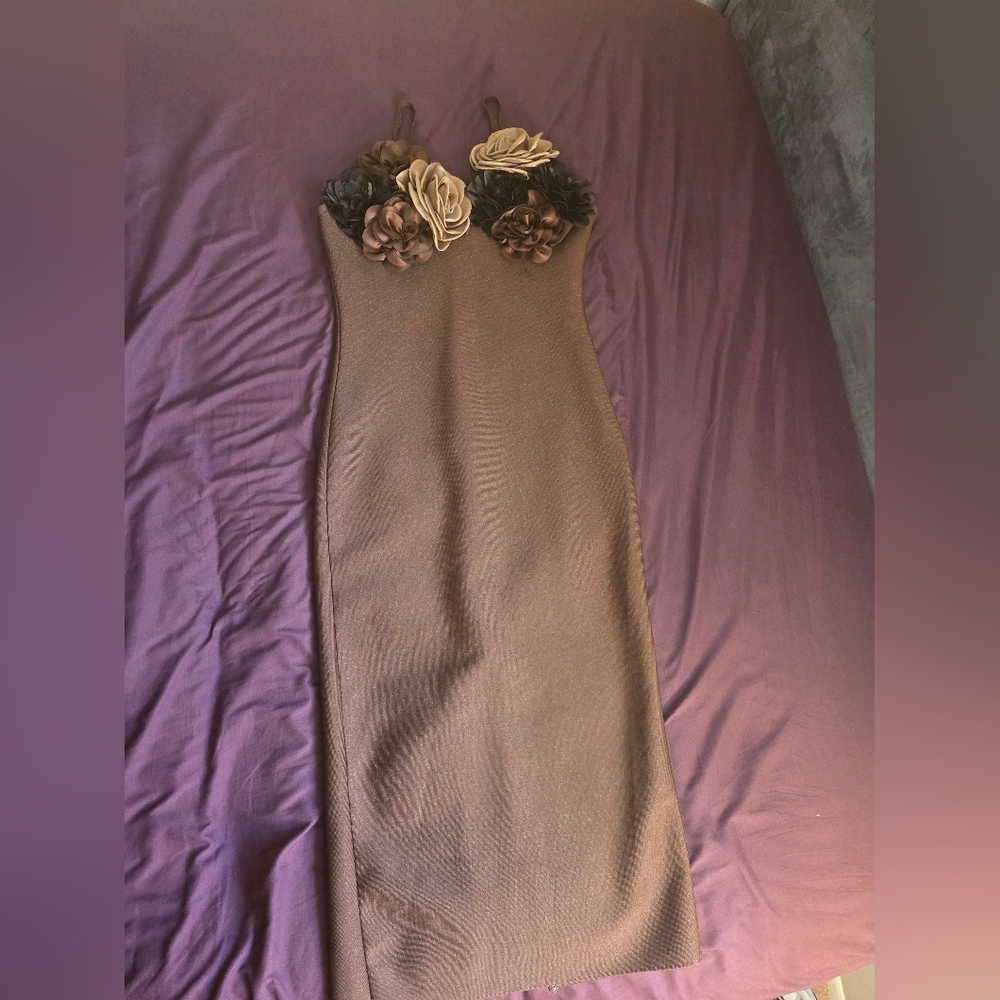 Fashion Nova LUXE brown Dress